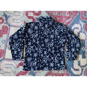 Vintage Columbia 90s fleece zip up Winter Snowflake Lead Womens Size Medium